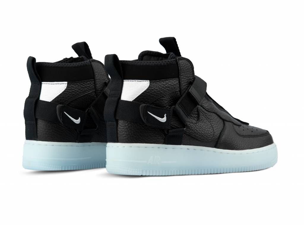 Nike Air Force 1 Utility Mid, черный, кожа, мужские