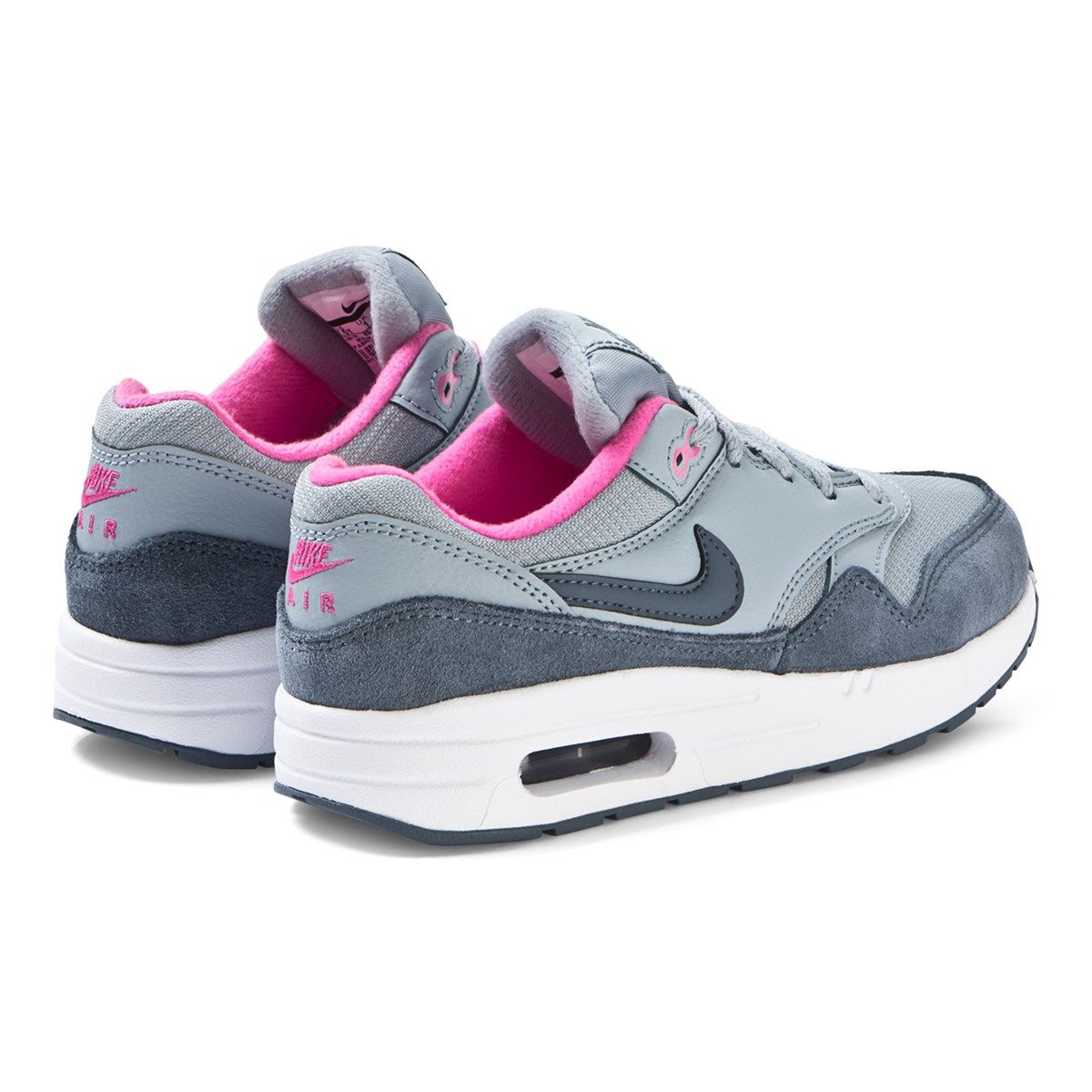 Nike Air Max 87, серый, замша, кожа, женские