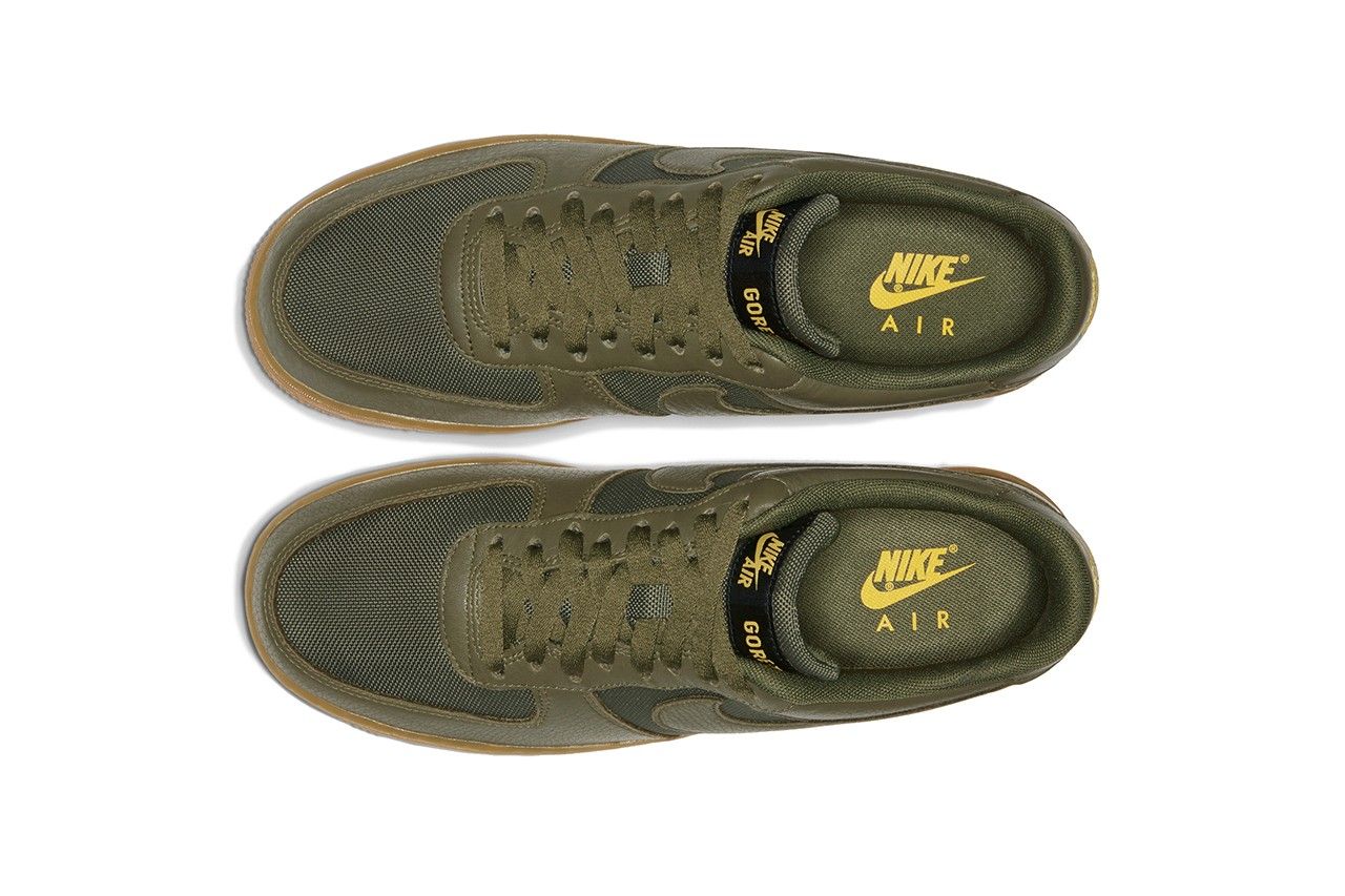Nike Air Force 1 Low Gore-Tex, зеленый, кожа, нейлон, мужские