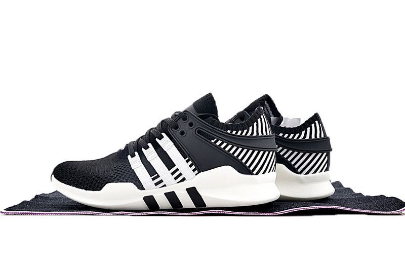 Adidas EQT Support ADV Primeknit черные с белым (39-43)