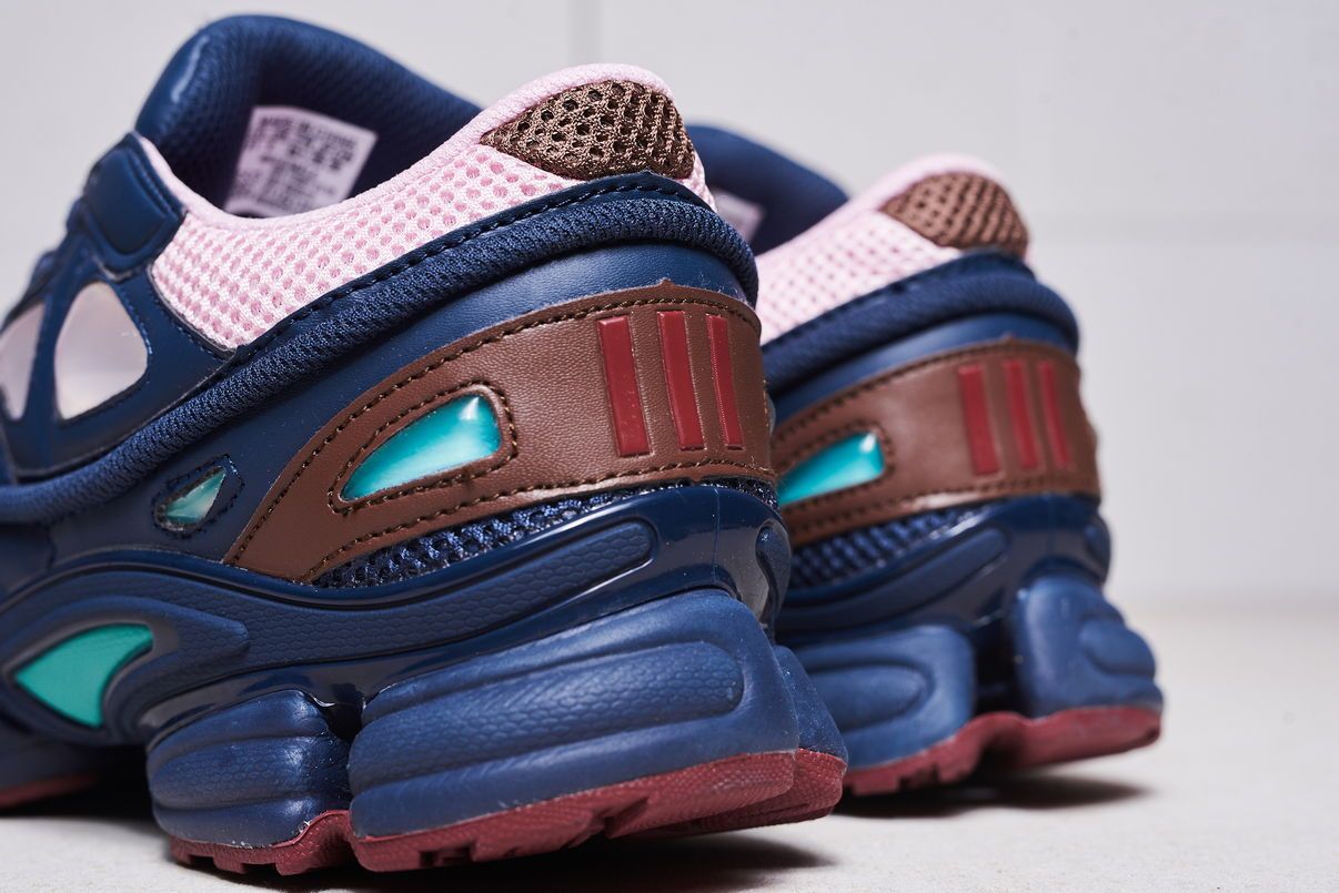 Adidas Raf Simons, синий, розовый, нейлон, кожа, женские