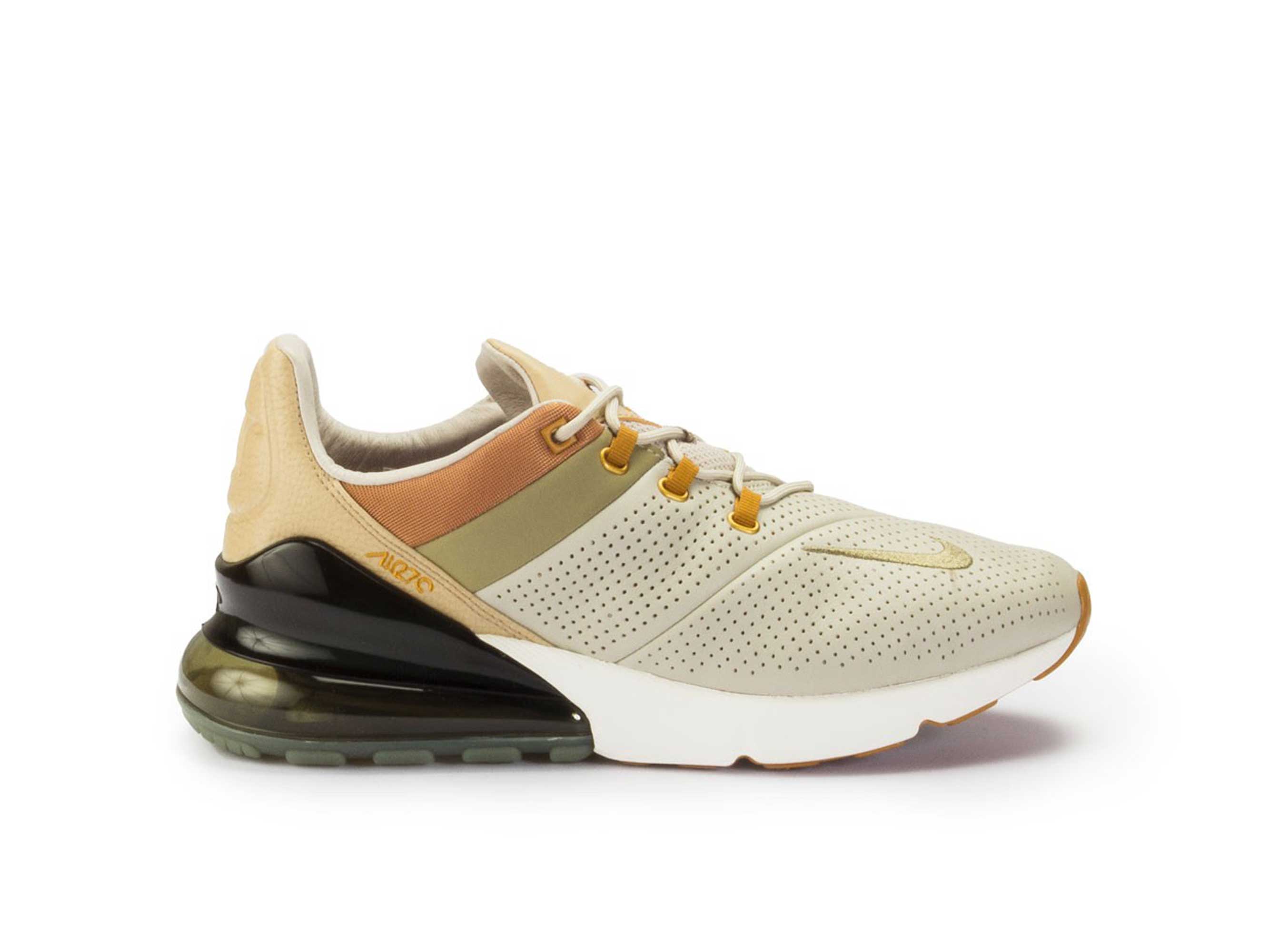 Nike Air Max 270 Grey/Brown, серый, коричневый, кожа, мужские